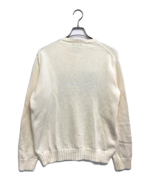 POLO RALPH LAUREN（ポロ・ラルフローレン）POLO RALPH LAUREN (ポロ・ラルフローレン) 星条旗ハンドニット アイボリー サイズ:Mの古着・服飾アイテム