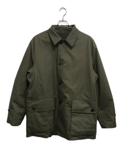 POLO RALPH LAUREN（ポロ・ラルフローレン）POLO RALPH LAUREN (ポロ・ラルフローレン) ツイードベンタイルウォーキングコート オリーブ サイズ:38Sの古着・服飾アイテム