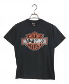 モーターサイクルTシャツモーターサイクルTシャツ）の古着「00s HARLEY-DAVIDSON(ハーレーダビッドソン) モーターサイクルTシャツ」｜ブラック