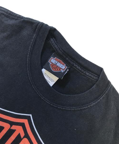 モーターサイクルTシャツ（モーターサイクルTシャツ）モーターサイクルTシャツ (モーターサイクルTシャツ) 00s HARLEY-DAVIDSON(ハーレーダビッドソン) モーターサイクルTシャツ ブラック サイズ:Mの古着・服飾アイテム