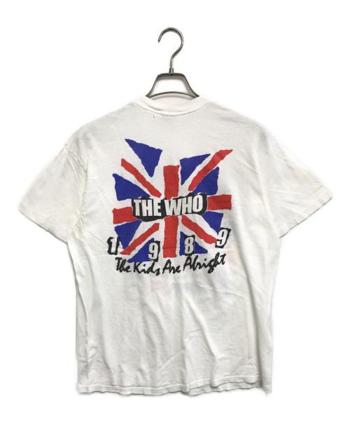 バンドTシャツ（バンドTシャツ）バンドTシャツ (バンドTシャツ) 80's THE WHO(ザ・フー) バンドTシャツ ホワイト サイズ:XLの古着・服飾アイテム