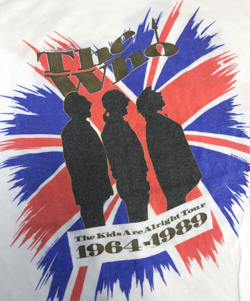 バンドTシャツ（バンドTシャツ）バンドTシャツ (バンドTシャツ) 80's THE WHO(ザ・フー) バンドTシャツ ホワイト サイズ:XLの古着・服飾アイテム