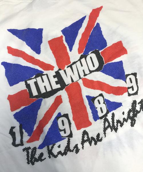 バンドTシャツ（バンドTシャツ）バンドTシャツ (バンドTシャツ) 80's THE WHO(ザ・フー) バンドTシャツ ホワイト サイズ:XLの古着・服飾アイテム