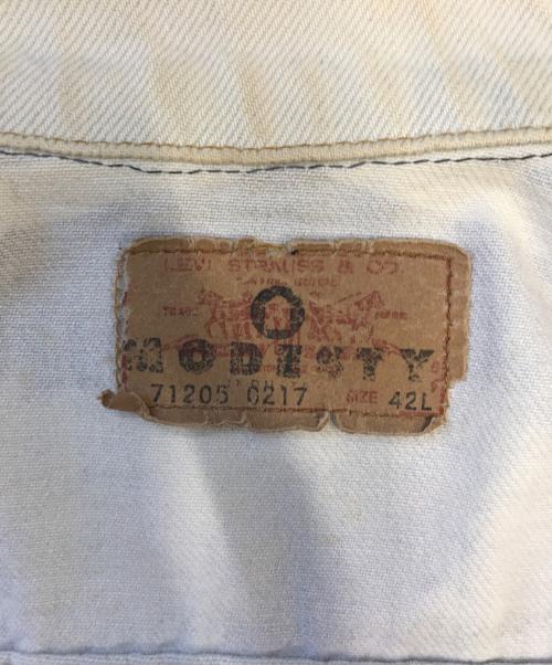 LEVI'S（リーバイス）LEVI'S (リーバイス) MODESTY INDUSTRY (モデスティーインダストリー) カスタムデニムジャケット ネイビー×ホワイト サイズ:42の古着・服飾アイテム