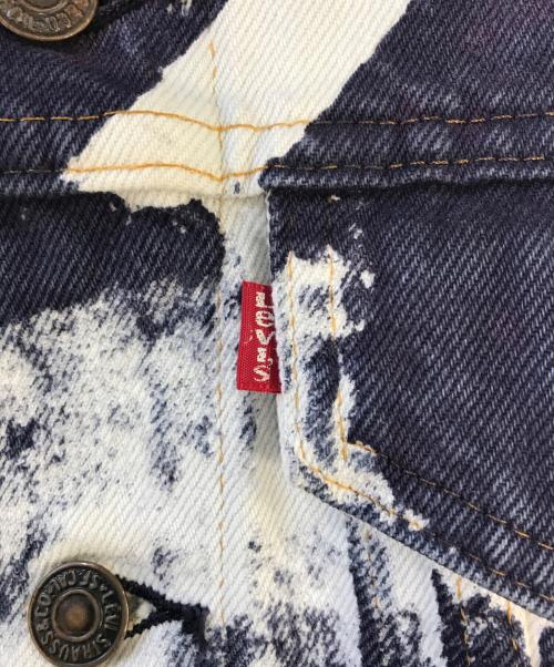 LEVI'S（リーバイス）LEVI'S (リーバイス) MODESTY INDUSTRY (モデスティーインダストリー) カスタムデニムジャケット ネイビー×ホワイト サイズ:42の古着・服飾アイテム