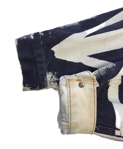 LEVI'S（リーバイス）LEVI'S (リーバイス) MODESTY INDUSTRY (モデスティーインダストリー) カスタムデニムジャケット ネイビー×ホワイト サイズ:42の古着・服飾アイテム
