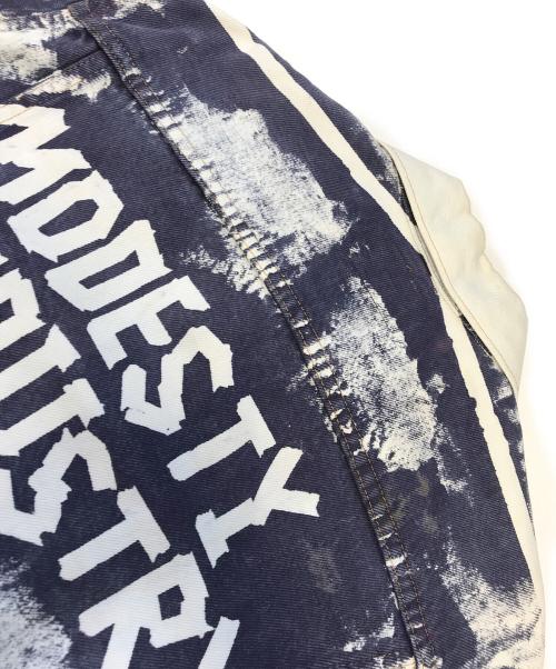 LEVI'S（リーバイス）LEVI'S (リーバイス) MODESTY INDUSTRY (モデスティーインダストリー) カスタムデニムジャケット ネイビー×ホワイト サイズ:42の古着・服飾アイテム