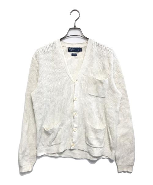 POLO RALPH LAUREN（ポロ・ラルフローレン）POLO RALPH LAUREN (ポロ・ラルフローレン) ニットカーディガン ホワイト サイズ:Mの古着・服飾アイテム