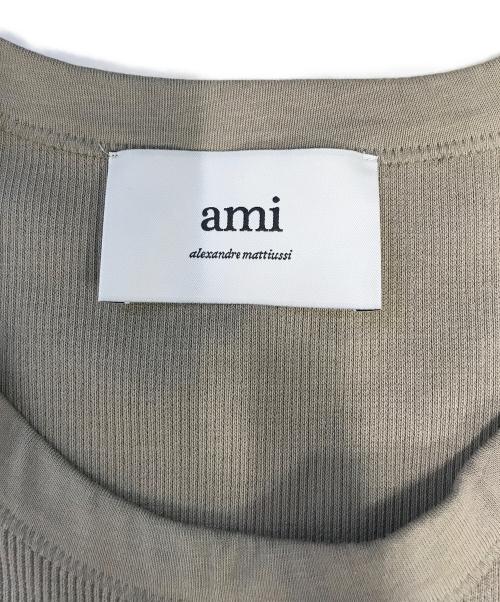 AMI Alexandre Mattiussi（アミアレクサンドルマテュッシ）AMI Alexandre Mattiussi (アミアレクサンドルマテュッシ) ロゴタンクトップ ブラウン サイズ:表記なしの古着・服飾アイテム