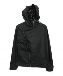 HELMUT LANG（ヘルムートラング）の古着「変形フーデッドジャケット」｜ブラック