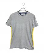 COMME des GARCONS SHIRTコムデギャルソンシャツ）の古着「リバーシブル切替Tシャツ」｜グレー×ブルー