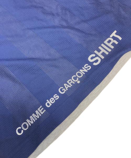 COMME des GARCONS SHIRT（コムデギャルソンシャツ）COMME des GARCONS SHIRT (コムデギャルソンシャツ) リバーシブル切替Tシャツ グレー×ブルー サイズ:Lの古着・服飾アイテム