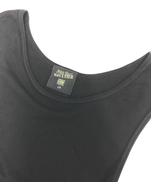 Jean Paul Gaultier homme（ジャンポールゴルチェオム）Jean Paul Gaultier homme (ジャンポールゴルチェオム) タンクトップ ブラック サイズ:Lの古着・服飾アイテム