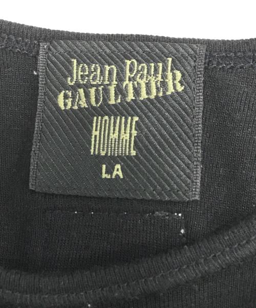 Jean Paul Gaultier homme（ジャンポールゴルチェオム）Jean Paul Gaultier homme (ジャンポールゴルチェオム) タンクトップ ブラック サイズ:Lの古着・服飾アイテム
