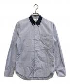 COMME des GARCONS SHIRTコムデギャルソンシャツ）の古着「ストライプシャツ」｜ブルー