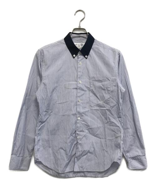 COMME des GARCONS SHIRT（コムデギャルソンシャツ）COMME des GARCONS SHIRT (コムデギャルソンシャツ) ストライプシャツ ブルー サイズ:Mの古着・服飾アイテム