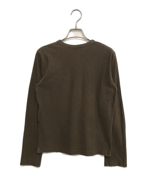 COMME des GARCONS COMME des GARCONS（コムデギャルソン コムデギャルソン）COMME des GARCONS COMME des GARCONS (コムデギャルソン コムデギャルソン) ロングスリーブカットソー オリーブ サイズ:Sの古着・服飾アイテム