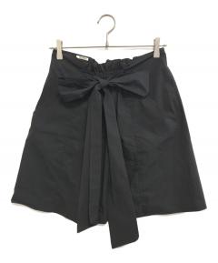 中古・古着通販】MIU MIU (ミュウミュウ) ミニスカート ブラック