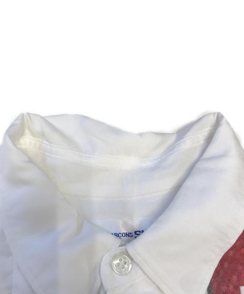 COMME des GARCONS SHIRT（コムデギャルソンシャツ）COMME des GARCONS SHIRT (コムデギャルソンシャツ) シャツ ホワイト×レッド サイズ:Sの古着・服飾アイテム