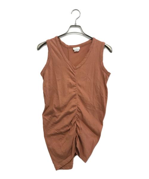 DRIES VAN NOTEN（ドリスヴァンノッテン）DRIES VAN NOTEN (ドリスヴァンノッテン) ノースリーブカットソー オレンジ サイズ:Sの古着・服飾アイテム