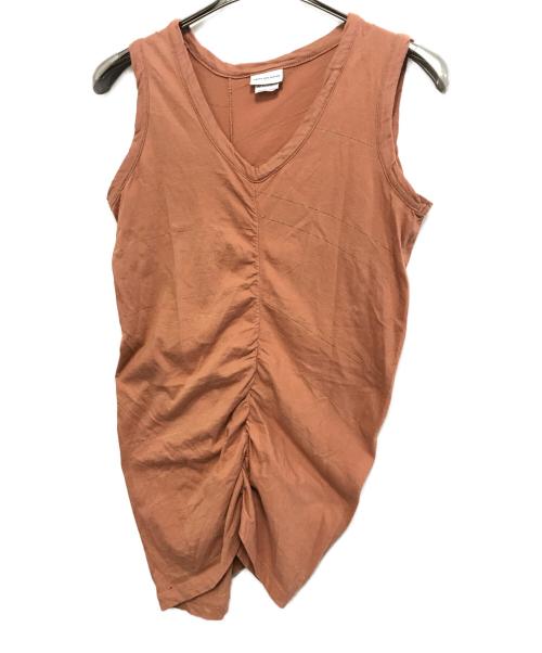 DRIES VAN NOTEN（ドリスヴァンノッテン）DRIES VAN NOTEN (ドリスヴァンノッテン) ノースリーブカットソー オレンジ サイズ:Sの古着・服飾アイテム