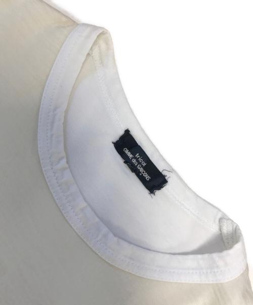 tricot COMME des GARCONS（トリココムデギャルソン）tricot COMME des GARCONS (トリココムデギャルソン) 異素材切替カットソー ホワイト サイズ:Sの古着・服飾アイテム