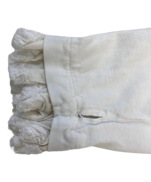 tricot COMME des GARCONS（トリココムデギャルソン）tricot COMME des GARCONS (トリココムデギャルソン) 異素材切替カットソー ホワイト サイズ:Sの古着・服飾アイテム