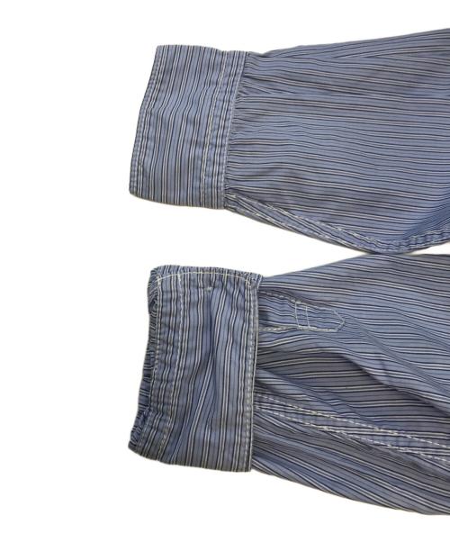 COMME des GARCONS HOMME（コムデギャルソン オム）COMME des GARCONS HOMME (コムデギャルソン オム) 切替ストライプシャツ ブルー サイズ:Ⅼの古着・服飾アイテム