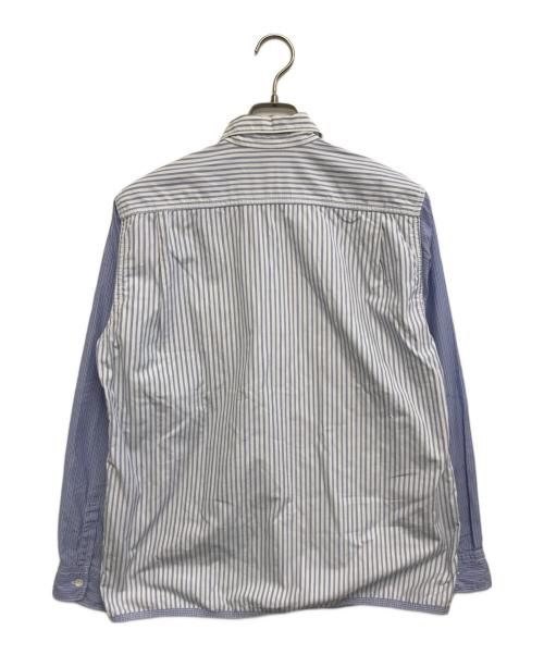 COMME des GARCONS HOMME（コムデギャルソン オム）COMME des GARCONS HOMME (コムデギャルソン オム) 切替ストライプシャツ ブルー サイズ:Ⅼの古着・服飾アイテム