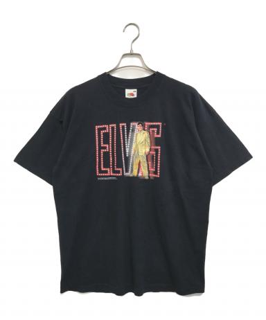 エルビス・プレスリー 1988 R&R ビンテージ モノクロラメ Tシャツ XL 中古・古着通販】アーティストTシャツ (アーティストTシャツ) 00s