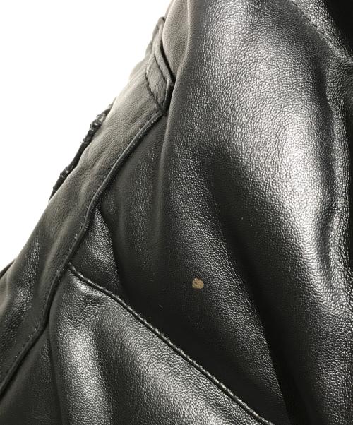 AVIREX（アヴィレックス）AVIREX (アヴィレックス) N-3B レザーダウンジャケット ブラック サイズ:XLの古着・服飾アイテム
