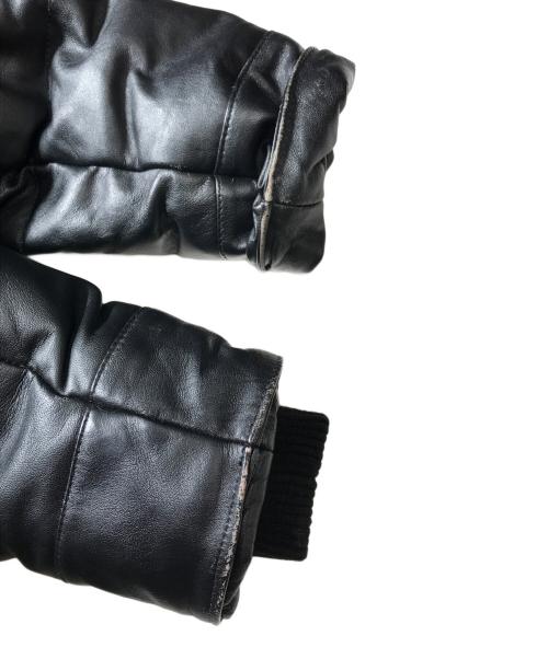 AVIREX（アヴィレックス）AVIREX (アヴィレックス) N-3B レザーダウンジャケット ブラック サイズ:XLの古着・服飾アイテム