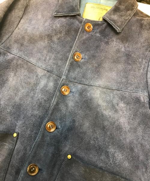 anachronorm（アナクロノーム）anachronorm (アナクロノーム) レザーカバーオールジャケット ブルー サイズ:不明の古着・服飾アイテム