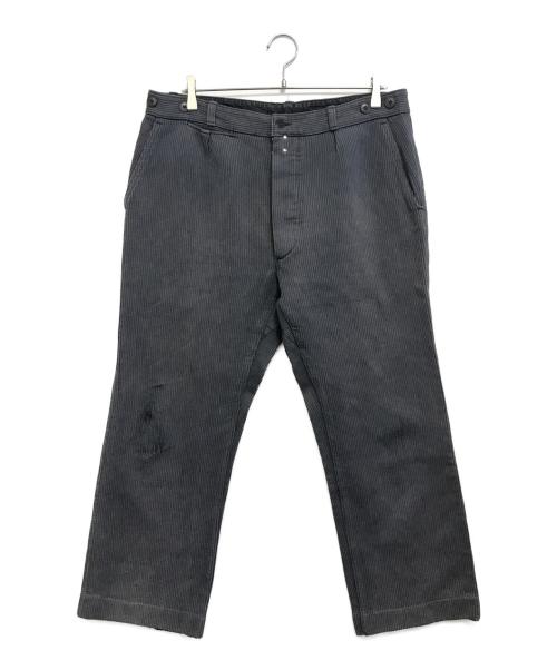 BOTTON LE CABLE（ボットン・ル・ケーブル）BOTTON LE CABLE (ボットン・ル・ケーブル) 50s~60s フレンチワークピケパンツ グレー サイズ:50の古着・服飾アイテム
