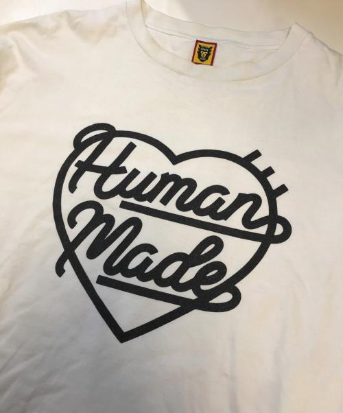 HUMAN MADE（ヒューマンメイド）HUMAN MADE (ヒューマンメイド) ハートプリントロゴカットソー ホワイト サイズ:XXLの古着・服飾アイテム
