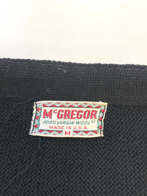 McGREGOR（マックレガー）McGREGOR (マックレガー) ニットカーディガン ブラック サイズ:Lの古着・服飾アイテム