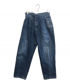 中古・古着通販】COMOLI (コモリ) ウールニータックパンツ ネイビー