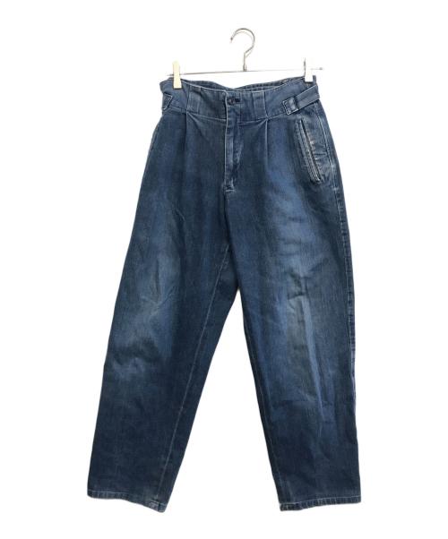 ISSEY MIYAKE MEN（イッセイミヤケメン）ISSEY MIYAKE MEN (イッセイミヤケメン) タックパンツ ブルー サイズ:Lの古着・服飾アイテム