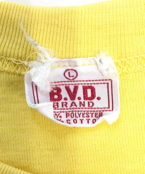 B.V.D（ビーブイディー）B.V.D (ビーブイディー) Tシャツ イエロー サイズ:Lの古着・服飾アイテム