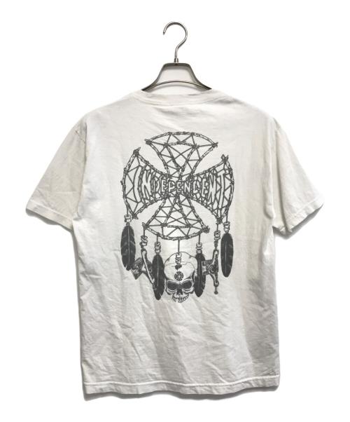 INDEPENDENT（インディペンデント）INDEPENDENT (インディペンデント) ポケットTシャツ ホワイト サイズ:Mの古着・服飾アイテム