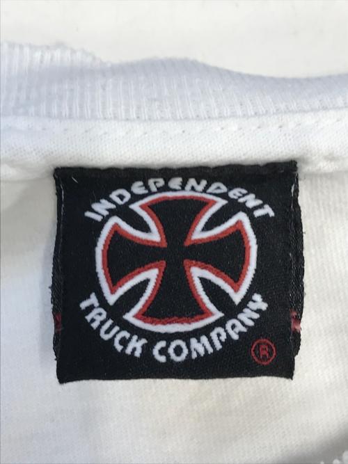 INDEPENDENT（インディペンデント）INDEPENDENT (インディペンデント) ポケットTシャツ ホワイト サイズ:Mの古着・服飾アイテム