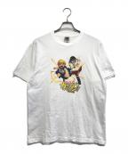 FRUIT OF THE LOOMフルーツオブザルーム）の古着「アニメTシャツ」｜ホワイト