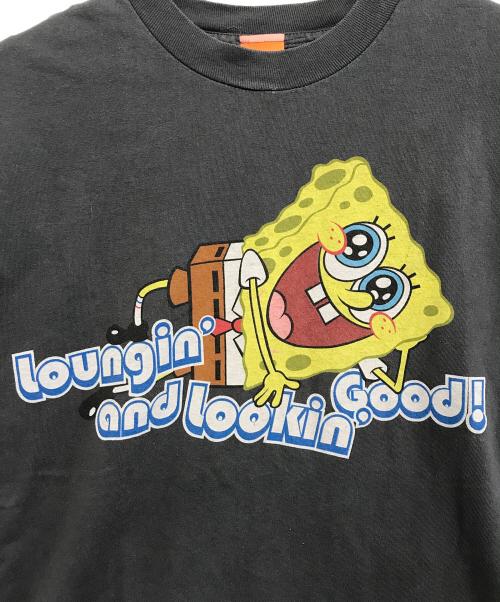 NICKELODEON（ニコロデオン）NICKELODEON (ニコロデオン) キャラクターTシャツ ブラック サイズ:Lの古着・服飾アイテム