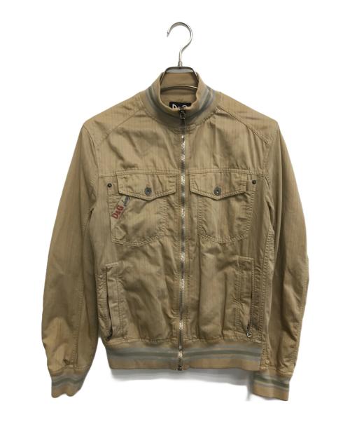 DOLCE & GABBANA（ドルチェ＆ガッバーナ）DOLCE & GABBANA (ドルチェ＆ガッバーナ) 裏地プリントジャケット ベージュ サイズ:48の古着・服飾アイテム
