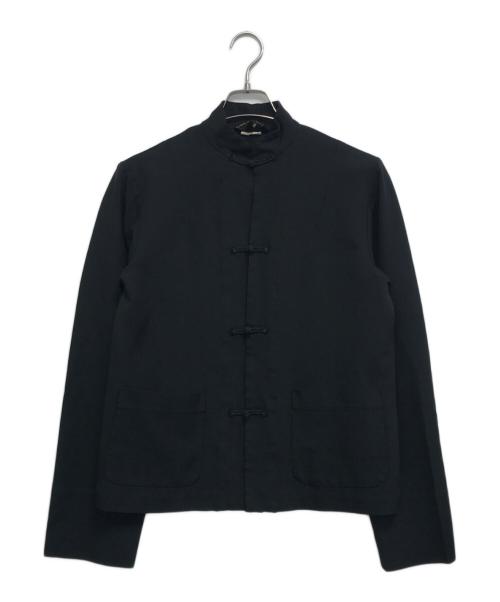 BLACK COMME des GARCONS（ブラックコムデギャルソン）BLACK COMME des GARCONS (ブラックコムデギャルソン) カンフージャケット ブラック サイズ:Mの古着・服飾アイテム