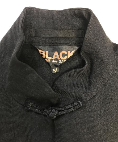 BLACK COMME des GARCONS（ブラックコムデギャルソン）BLACK COMME des GARCONS (ブラックコムデギャルソン) カンフージャケット ブラック サイズ:Mの古着・服飾アイテム