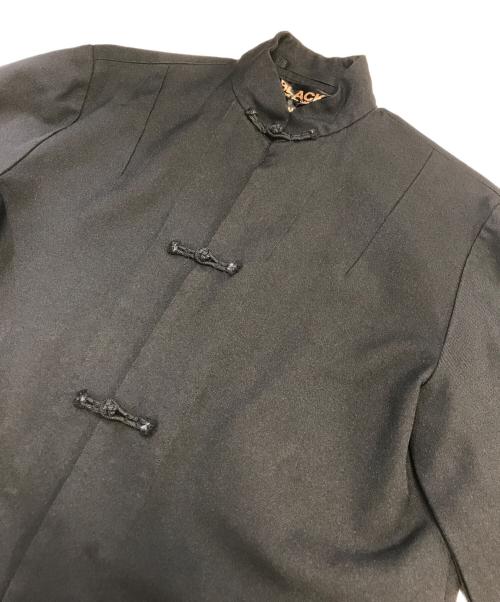 BLACK COMME des GARCONS（ブラックコムデギャルソン）BLACK COMME des GARCONS (ブラックコムデギャルソン) カンフージャケット ブラック サイズ:Mの古着・服飾アイテム