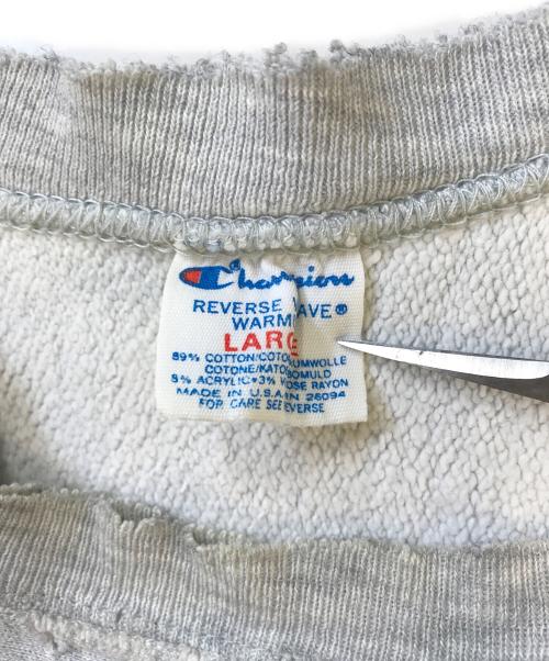 Champion（チャンピオン）Champion (チャンピオン) リバースウィーブスウェット グレー サイズ:LARGEの古着・服飾アイテム