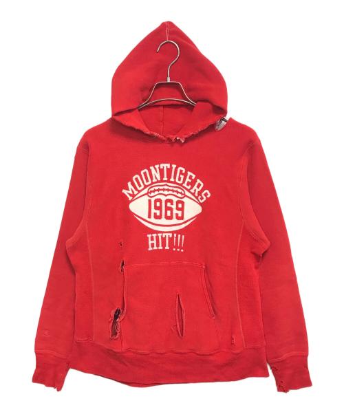 Champion（チャンピオン）Champion (チャンピオン) リバースウィーブパーカー レッド サイズ:MEDIUMの古着・服飾アイテム
