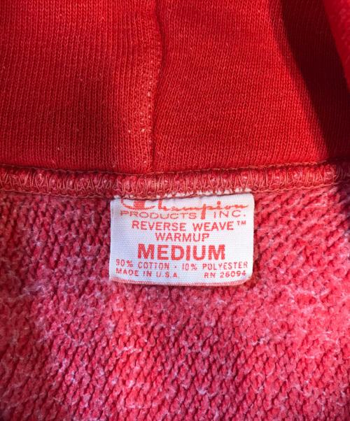 Champion（チャンピオン）Champion (チャンピオン) リバースウィーブパーカー レッド サイズ:MEDIUMの古着・服飾アイテム